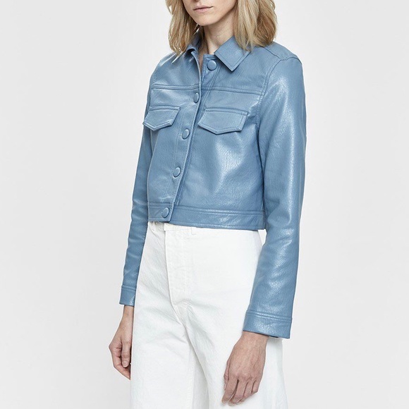 Stelen Jill Vegan Leather Button Jacket - Picture 4 of 6